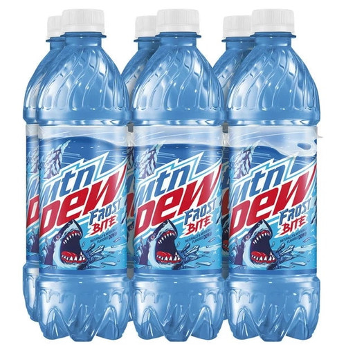 Mountain Dew Frost Bite Melon Citrus Soda Pop, 16.9 Oz, 6 Pack Bottles