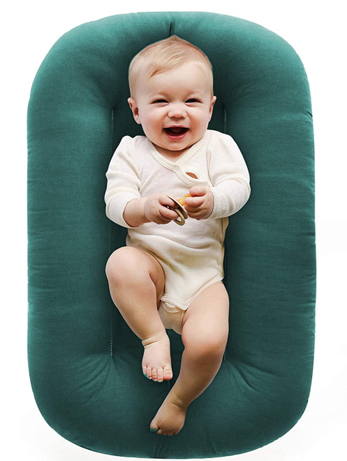 Baby Lounger & Infant Floor Seat | Newborn Essentials | Organic Cotton, Fiberfill | Sparrow