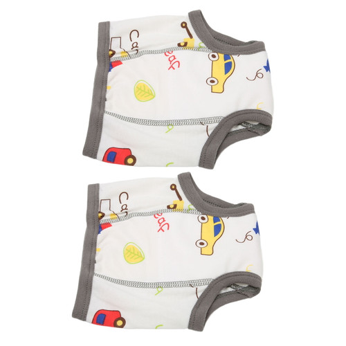 Baby Cotton Training Pants, Comfortable Breathable Toddler Training Underwear Washable  For Daily Use Gray Car 1t