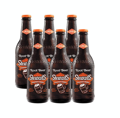 Stewarts Original Root Beer Soda 12 Oz Glass Bottle (pack Of 6, Total Of 72 Oz)