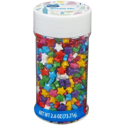 Great Value Rainbow Stars Sprinkles Mix, 2.6 Oz.