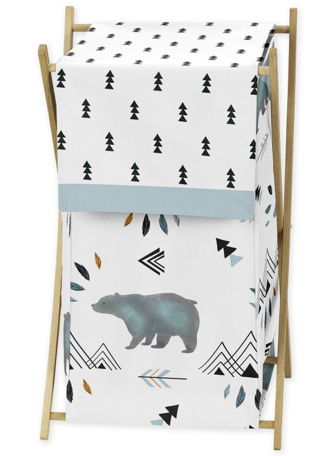 Baby Kid Clothes Laundry Hamper For Bear Mountain Watercolor Collection By Sweet Jojo Designs