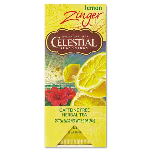Tea, Herbal Lemon Zinger, 25/box | Bundle Of 2 Boxes