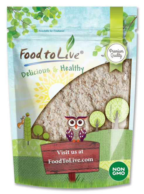 Whole Wheat Flour, Non-gmo Verified, 0.75 Pounds — Kosher, Raw, Vegan — By Food To Live