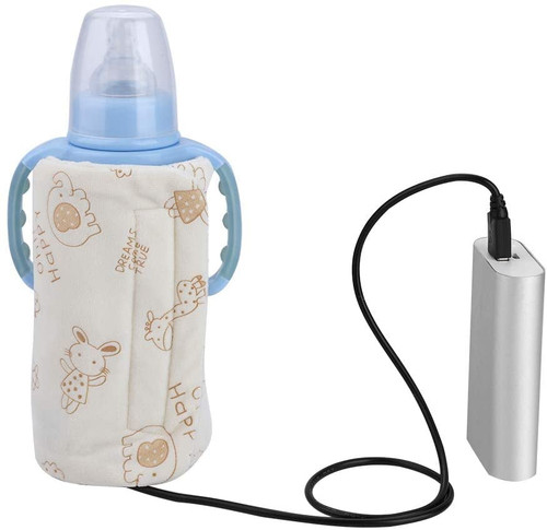 Josliki Baby Bottle Warmer - Usb Portable Travel Mug Milk Heater Bottle Heater Feeding Bottle Infant Storage Bag