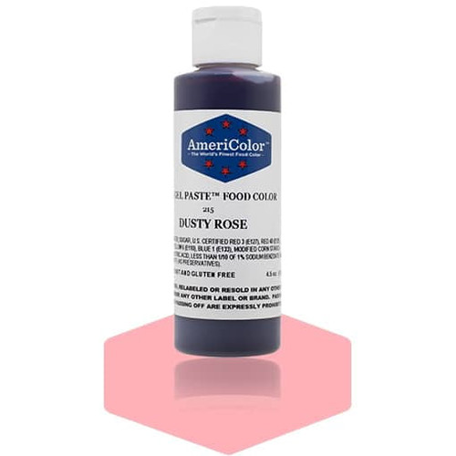 Americolor, Soft Gel Paste Food Color, Dusty Rose 4.5 Oz