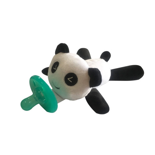 Avodova Lovely Infant Baby Boys Girls Child Cuddly Plush Animal Dummy Pacifiers Orthodontic Nipples Black Panda
