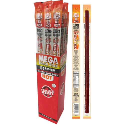 Trail’s Best Delicious Hot Mega Sticks, 1.4oz 24-ct