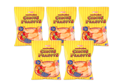 Melster Circus Peanuts Marshmallow Candy 5 Bags Of 7 Oz Each.