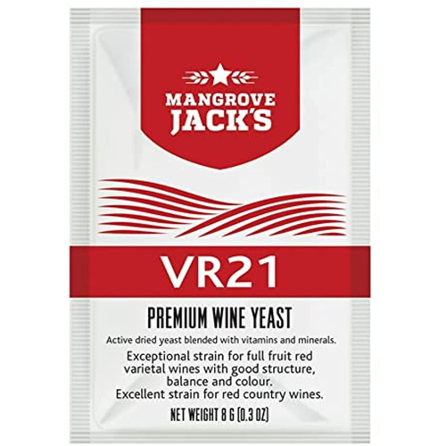 2x Mangroves Jacks Wine Yeast - Vr21 8g