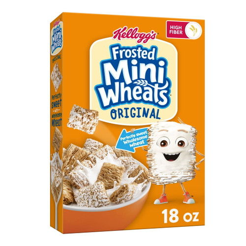 Kellogg's Frosted Mini-wheats Cold Breakfast Cereal, Original, 18 Oz