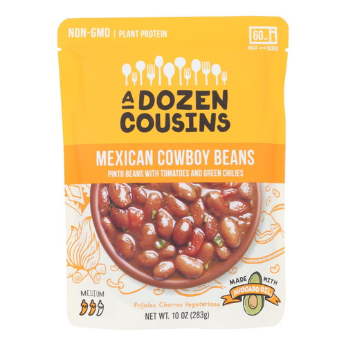 A Dozen Cousins Mexican Pinto Beans, 10 Oz Pouch