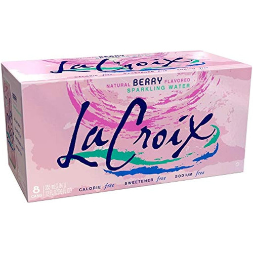 La Croix, Sparkling Berry, 12 Ounce, 8 Pack
