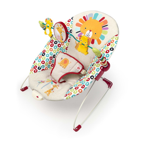 Bright Starts Playful Pinwheels Portable Baby Bouncer With Vibrating Infant Seat, 0-6 Months (unisex)