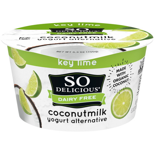 So Delicious Dairy Free Key Lime Coconutmilk Yogurt Alternative, 5.3 Ounce -- 12 Per Case.