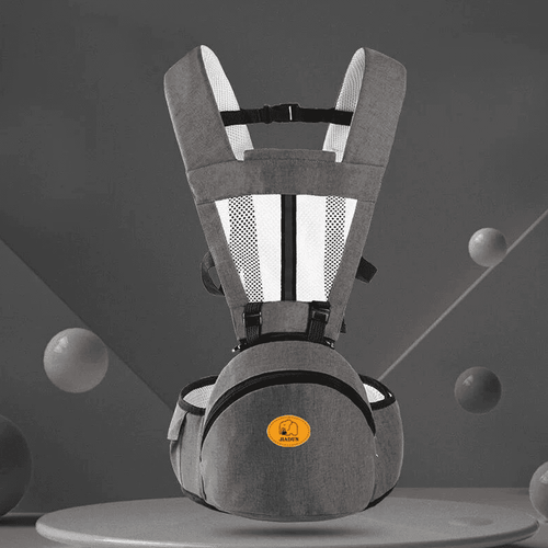 Lvelia Baby Carrier Backpack, Baby Carrier With Waist Stool, Baby Carrier With Hip Seat For Newborn, Infant & Toddler Gray