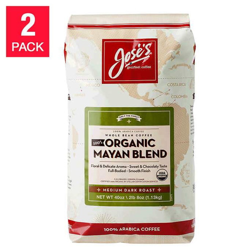Jose’s 100% Organic Mayan Coffee 2.5 Lb, 2-pack