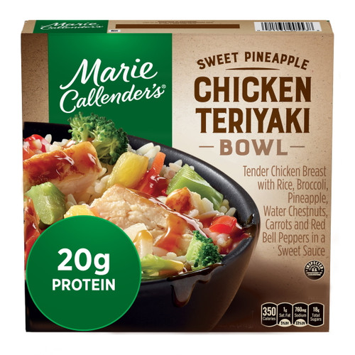 Marie Callender's Frozen Meal, Sweet Pineapple Chicken Teriyaki Bowl, 12.3 Ounce