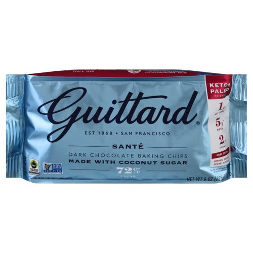 Guittard Santé No-sugar-added 72% Dark Chocolate Baking Wafers