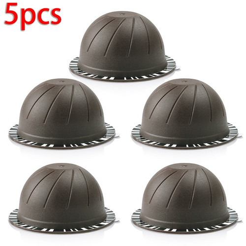 Yannee 10 Pcs Refillable Reusable Coffee Capsules,coffee Capsule Pods Cup For Nespresso Vertuo,brown