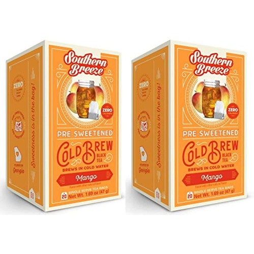 Southern Breeze Cold Brew Sweet Iced Tea 2-pack (mango)
