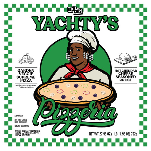 Deep Cuts - Lil Yachty Garden Veggie Supreme, Seasoned Rising Crust Pizza, 27.95oz (frozen)