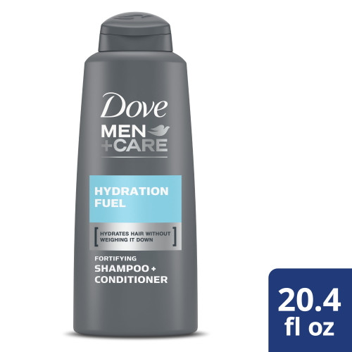 Dove Men+care Hydration Fuel 2-in-1 Shampoo Plus Conditioner 20.4 Fl Oz