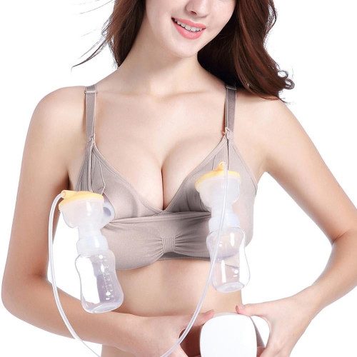 Maternity Hands Free Pumping Bra Adjustable Breast-pumps Holding And Nursing Bra Breastfeeding-pumps Bras