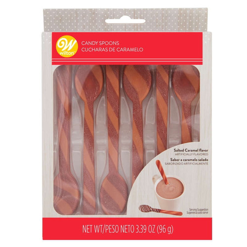 Wilton Salted Caramel Candy Spoons, 6-count