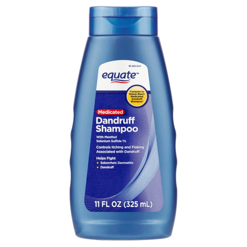 Equate Medicated Dandruff Shampoo With Selenium Sulfide 1%, 11 Fl Oz