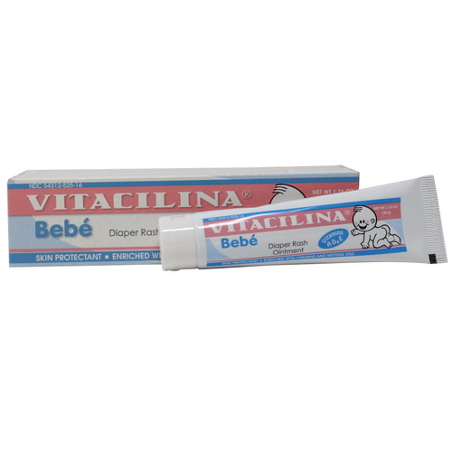 Vitacilina Bebe Diaper Rash Treatment Ointment, 1.76 Oz, Tube