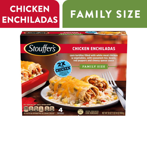Stouffer's Chicken Enchiladas Family Size Meal, 30 Oz (frozen)