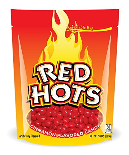 Red Hots Cinnamon Candy, 10 Ounce Bag, Pack Of 6