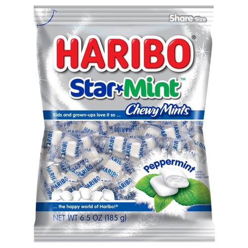 Haribo Star Mint Gummi Candy, 6.5 Oz