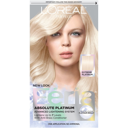 L'oreal Paris Feria Multi-faceted Shimmering Permanent Hair Color, Extreme Platinum, 1 Kit