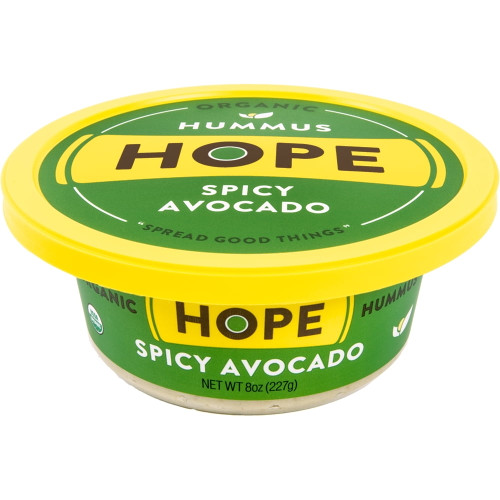 Hope Hummus Organic Spicy Avocado Hummus, 8 Ounce -- 8 Per Case.