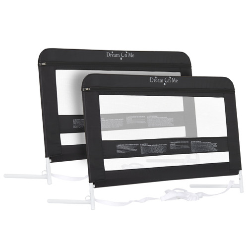 Dream On Me Lilibet Twin/full/queen Mesh Safety Bed Rails , Set Double Pack , 23*40