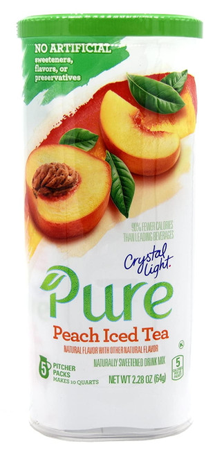 Pure Peach Iced Tea Drink Mix, 10-quart Canister (2 Canister Pack)