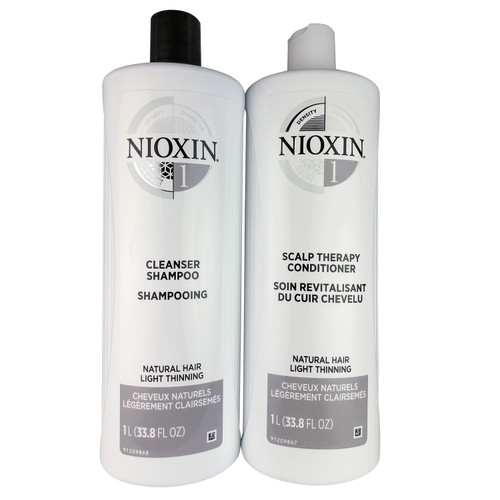 Nioxin System 1 Clnser And Scalp Hair Therapy Duo 33.8 Oz Each