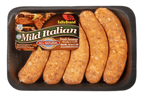 Falls Brand™ All Natural Mild Italian Fresh Sausage Dinner Links, 1lb, 5 Per Package