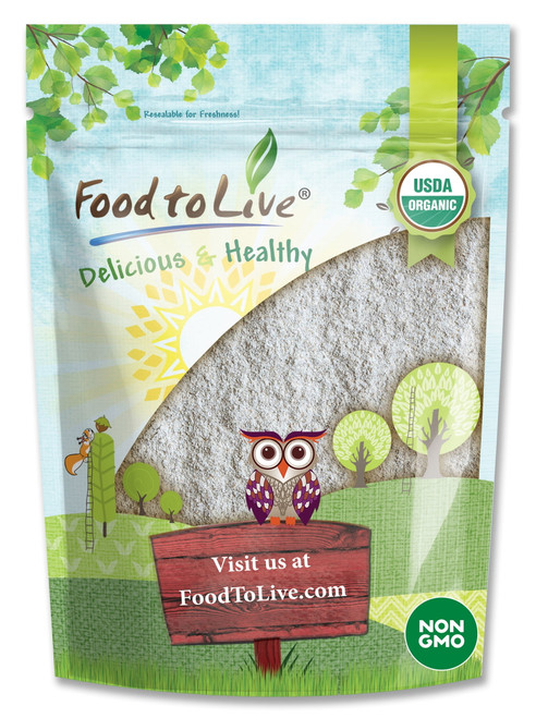 Organic Dark Rye Flour, 0.5 Pounds — Non-gmo, Kosher, Raw, Vegan — By Food To Live