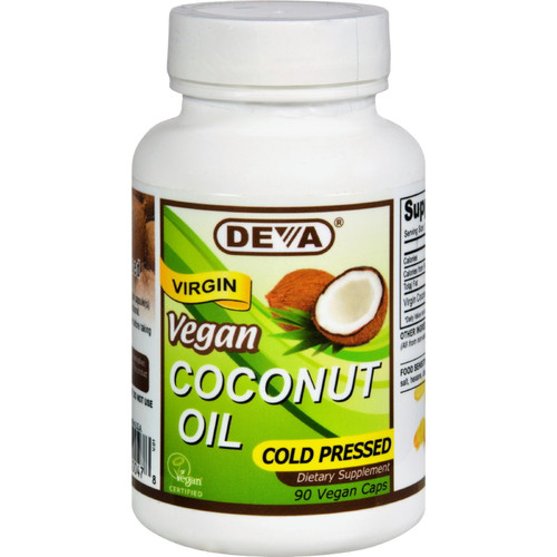 Deva Vegan Virgin Coconut Oil - 500 Mg 90 Vcap