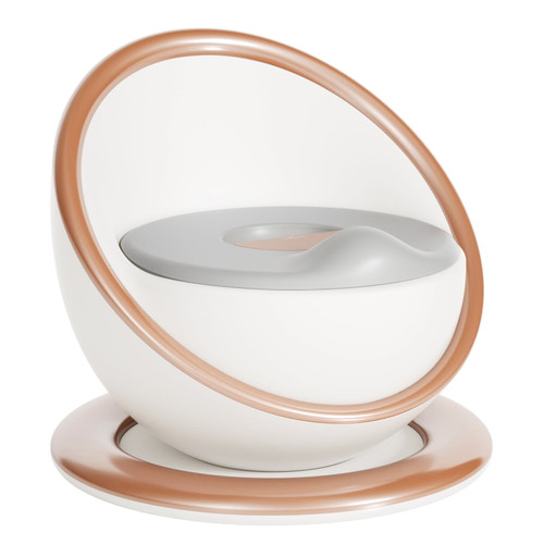 Xjd Baby Potty Training Toilet,toddler Toilet With Soft Pu Seat,removable Potty Pot,gold