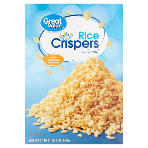 Great Value Crisp Rice Cereal, 24 Oz