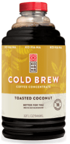 Kohana Coffee Cold Brew Toasted Coconut Coffee Concentrate, 32 Fl Oz Bottle Pack Of 6