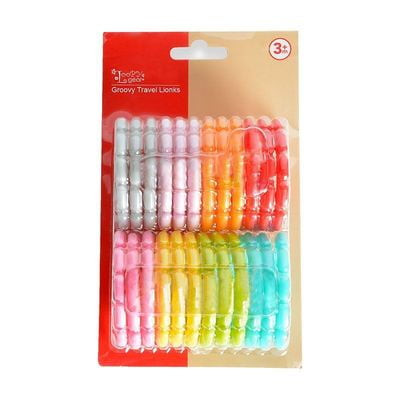 24pcs Children Kids Baby Teether Rainbow Abs Ring Links Infant Stroller Gym Play Mat Toys