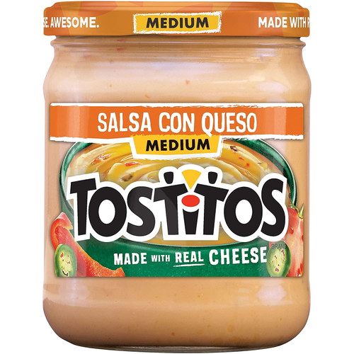 Tostitos Dips, Medium Con Queso Dip, 15 Oz