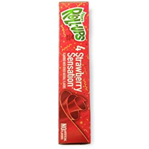 Fruit Roll-ups Fruit Flavored Snacks, Strawberry, 4-count Rolls