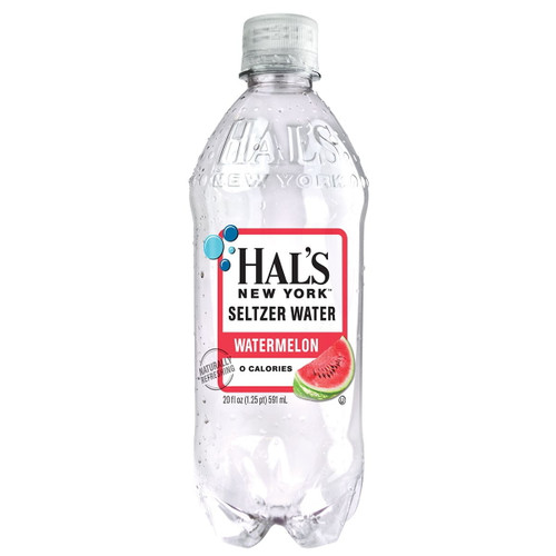 Hal's Ny Beverage, Watermelon, 20 Fl Oz Bottles (12 Pack)