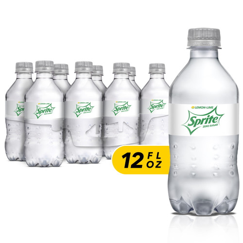 Sprite Zero Sugar Lemon Lime Diet Soda Pop Soft Drinks, 12 Fl Oz, 8 Pack